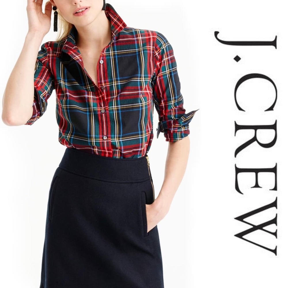 J.Crew Slim stretch perfect shirt-Stewart tartan - Picture 3 of 3